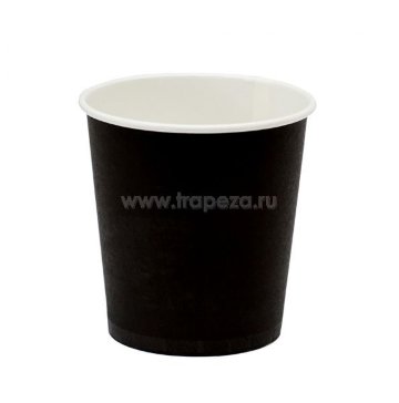 Стакан бумажный для горячих напитков BLACK 100мл