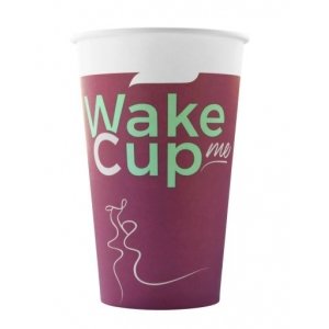 Стакан бумажный для горячих напитков WakeMeCup 400мл