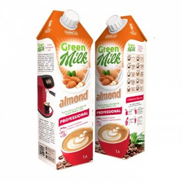 Миндальное молоко Green milk Pro для кофе, 1 л