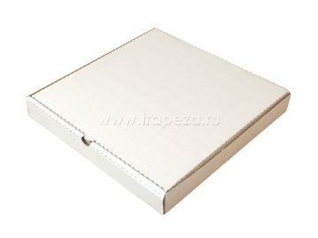 Коробка для пиццы 400х400х40мм картон белый