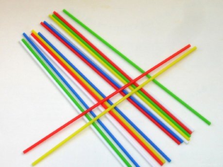 Палочки пластиковые для сахарной ваты, цветные (2500 шт.)